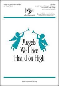 Angels We Have Heard on High Unison/Two-Part choral sheet music cover Thumbnail